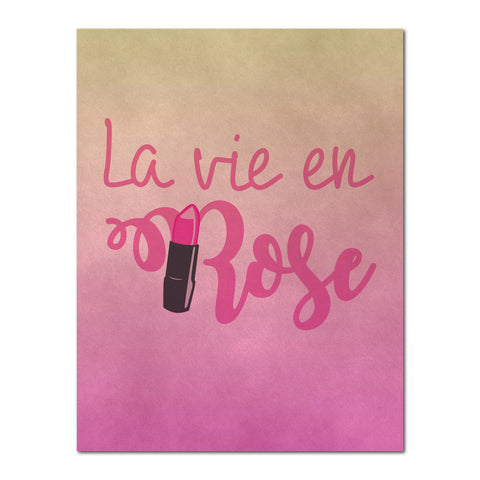 La vie en Rose,  Canvas or Print, Home Decor