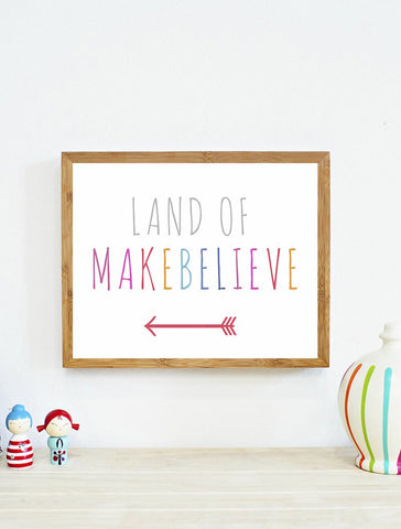 Land of Makebelieve Wall Art Print