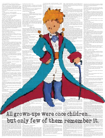 Print or Canvas, Little Prince Upcycled Like Art - Prince